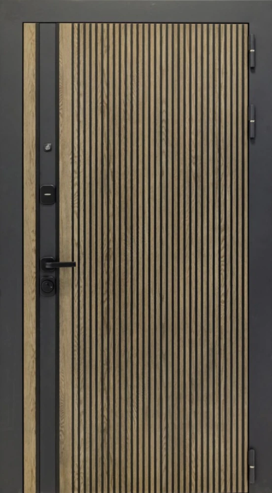 Входная дверь ДвериПРО Rosna СБ-1 (ст. белое, 16мм, капучино) DPRO198362 внешняя сторона