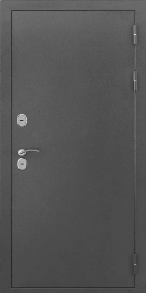 Входная дверь ДвериПРО L-Термо серебро СБ-3 листв. бел. (21 беленый дуб) DPRO198378 внешняя сторона