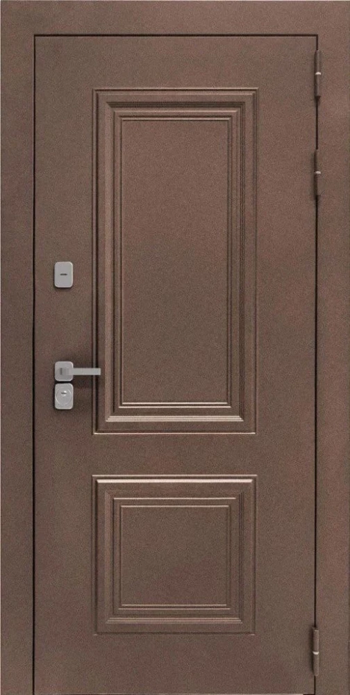 Входная дверь ДвериПРО Д-68 СБ-1 (лак. белое, 16мм, беленый дуб) DPRO198309 внешняя сторона