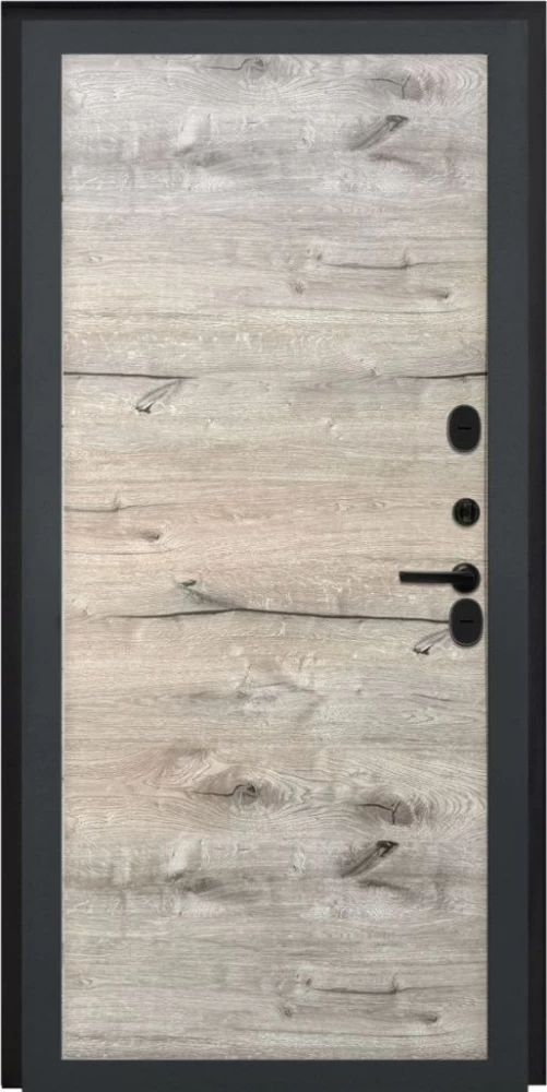 Входная дверь ДвериПРО Модель L-48 Без фрезеровки Дуб пацифик горизонт DPRO196731 внутренняя сторона