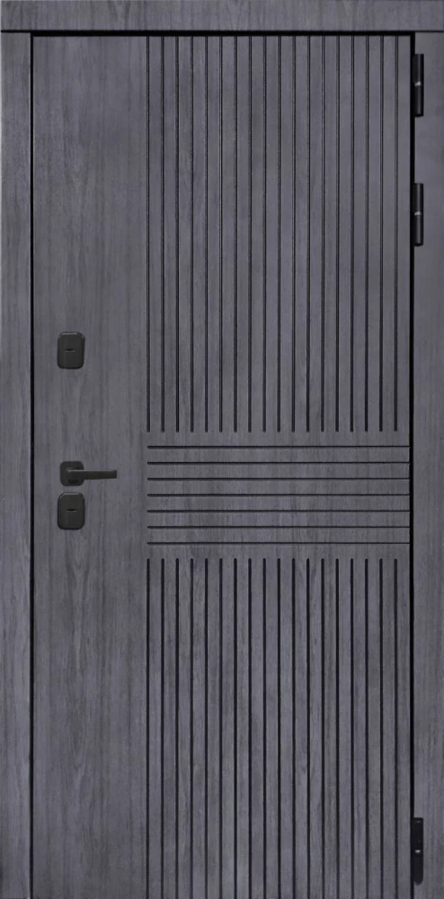 Входная дверь ДвериПРО Берген ФЛ-259 (10мм, дуб с пилением) DPRO197960 внешняя сторона