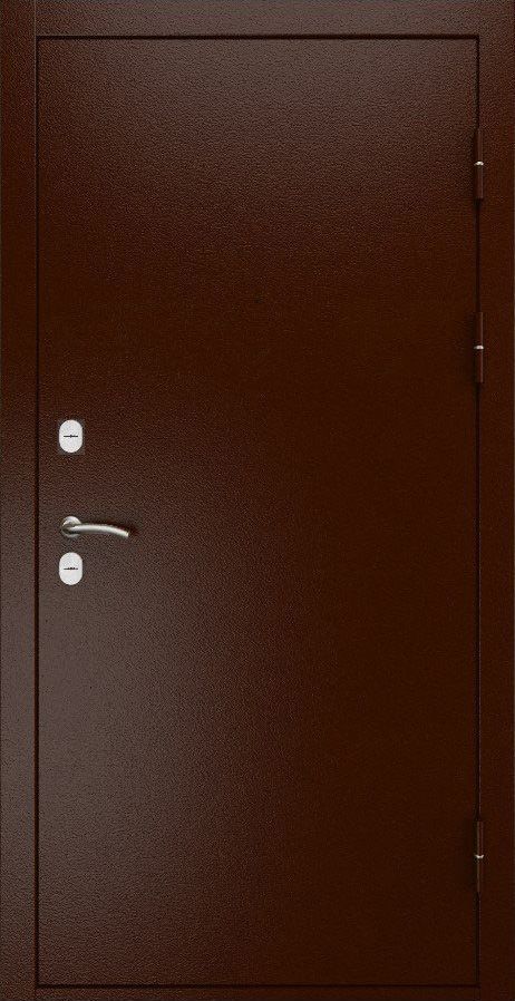 Входная дверь ДвериПРО L Термо Д-19 (16мм, Грецкий орех + черная патина винорит) DPRO196665 внешняя сторона