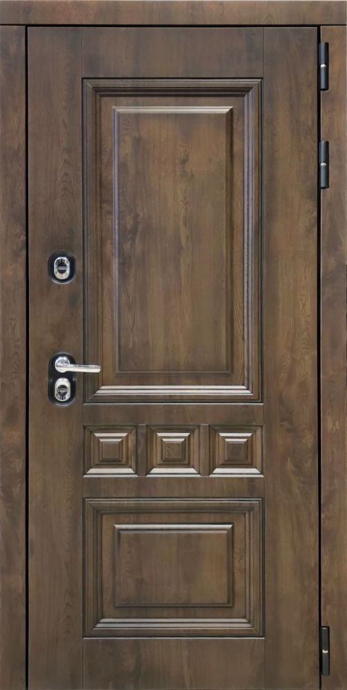 Входная дверь ДвериПРО Аура Алиса (16мм, ПВХ софт грей, зеркало) DPRO197895 внешняя сторона