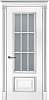 Межкомнатная дверь Смальта 08 Белый ral 9003  патина серебро
